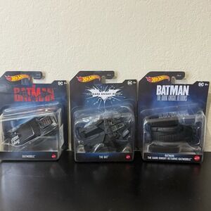 Hot Wheels DC Batman Batmobile‎ - LOT OF 3 BUNDLE